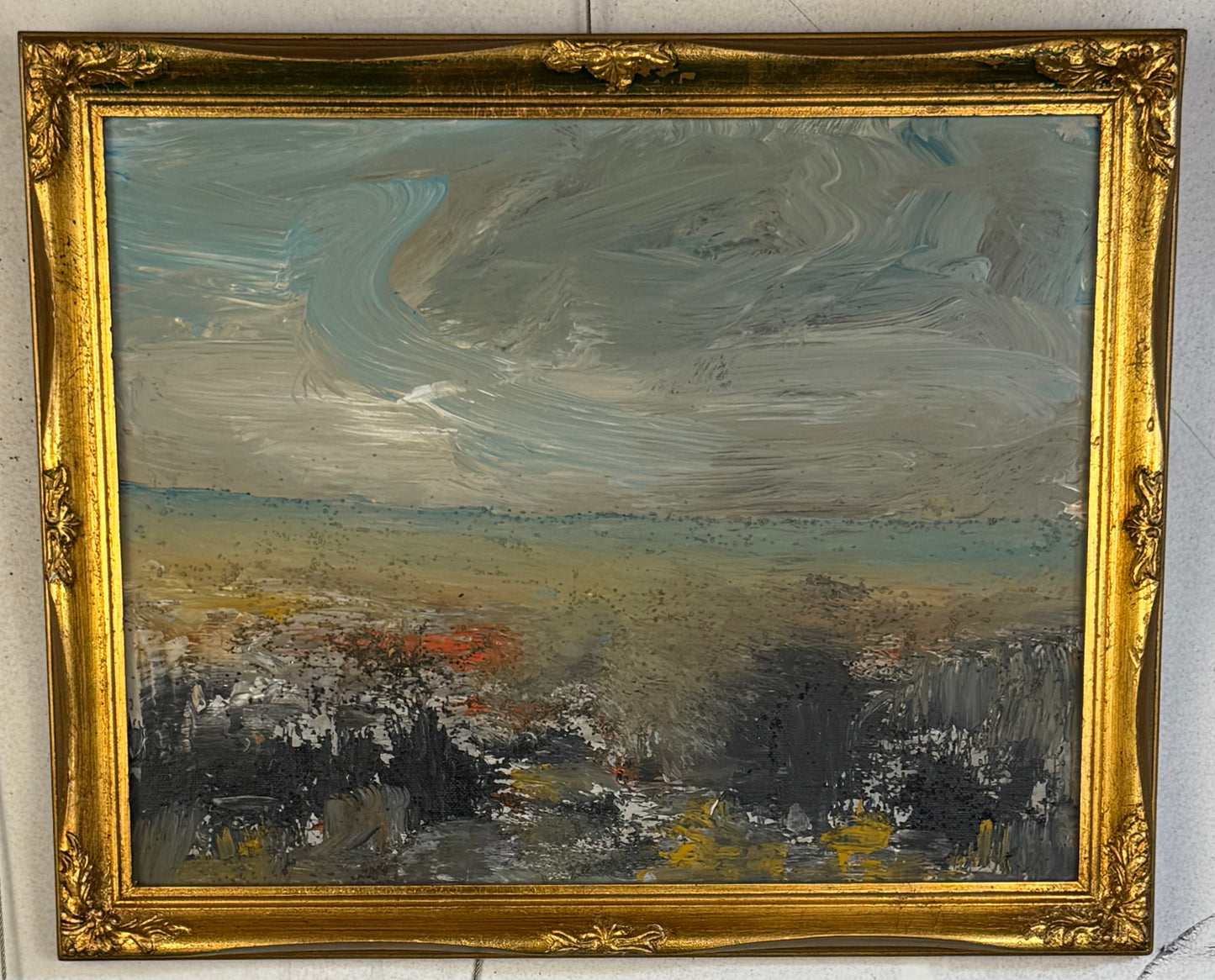 At The Shore Coastal Original Painting - Mixed Media Beach Art