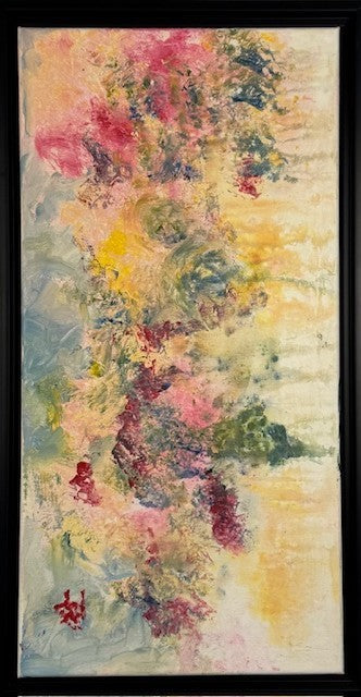 Splash of Spring I Abstract Floral Original - Vibrant Spring Art