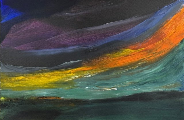 Vibrant Sky Original Painting - Contemporary Acrylic Art