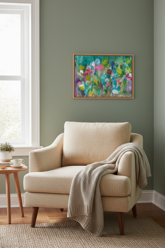 A Glance of Spring in reading nook