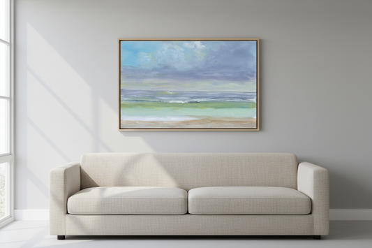 Contemplation above sofa