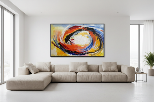 Cyclone above sectional sofa