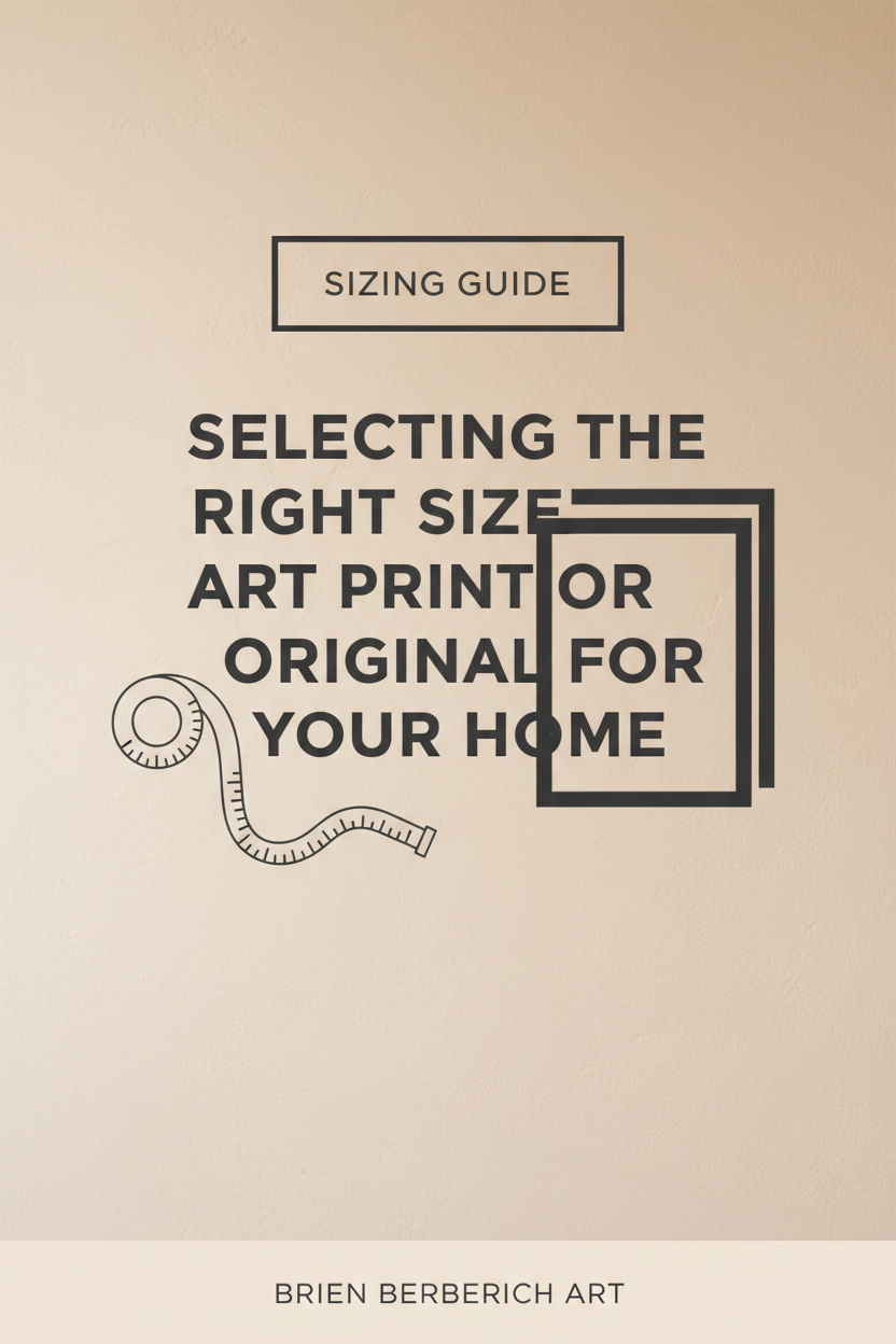 Selecting the Right Size Art Print or Original for Your Home