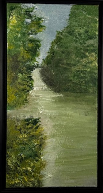 Ellicott Creek Landscape Original Painting - Moody Creek Art