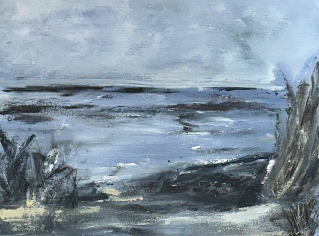 Low Tide 3.0 Coastal Seascape Giclee Print - Moody Beach Art
