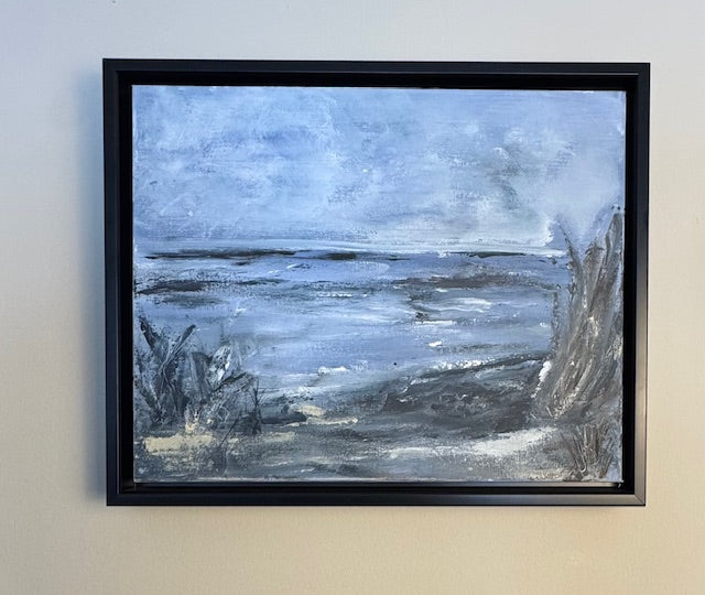 Low Tide 3.0 Coastal Original Painting - Moody Beach Art