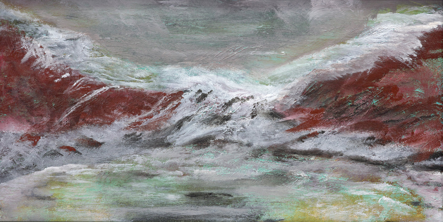 Unrestricted Seas Abstract Seascape Original - Contemporary Ocean Art