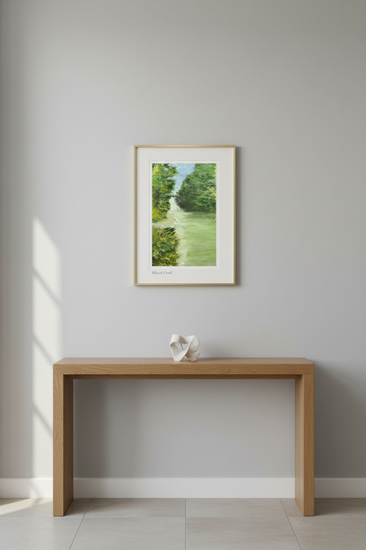 Ellicott Creek above console table