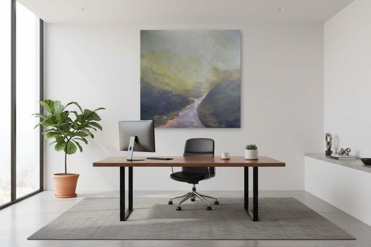Misty Path 36x36 Canvas - Office