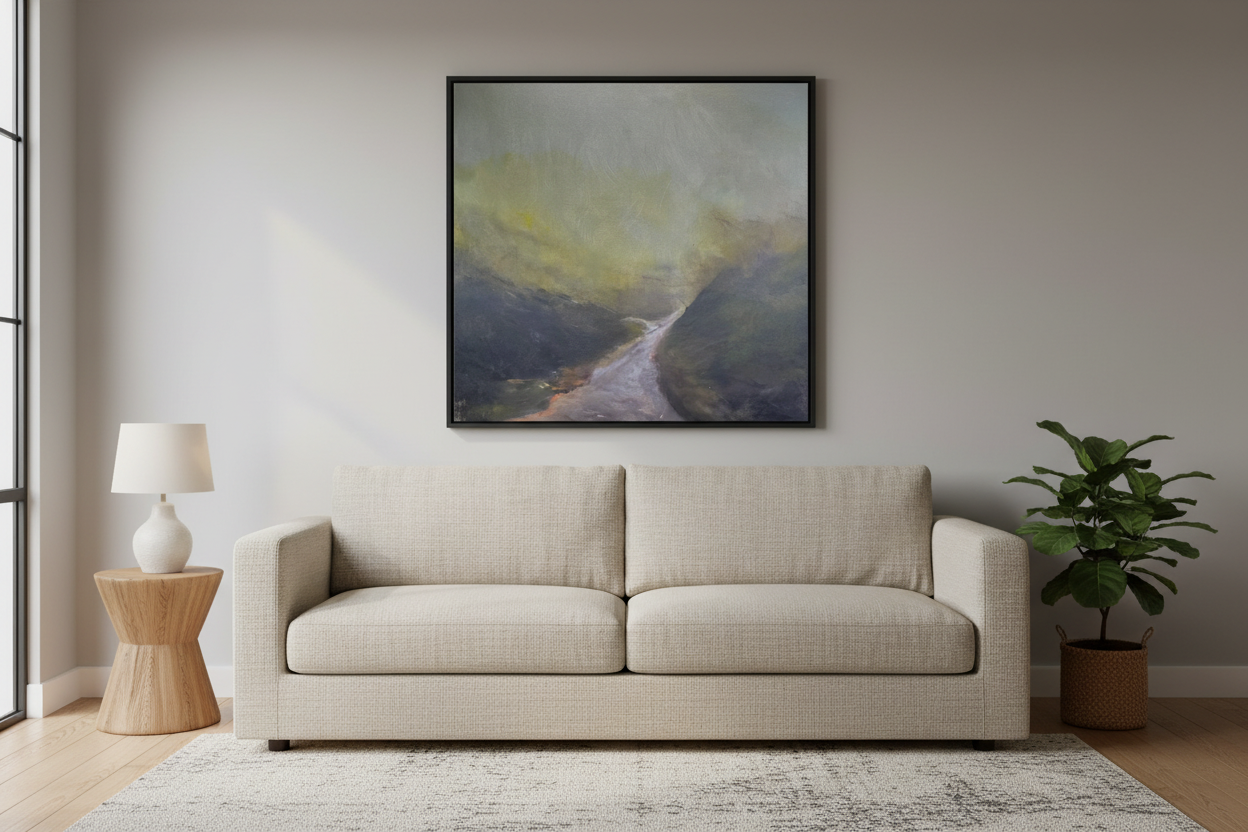 Misty Path above sofa