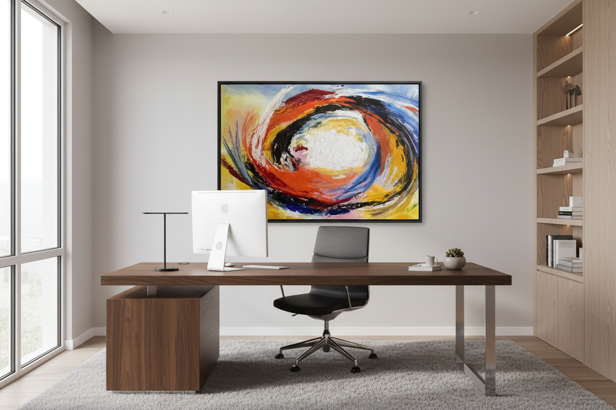 Your Cyclone Painting in Modern Office